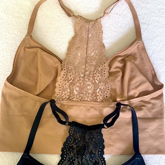 NWOT 2 YUMMIE ULTRA LIGHT LACE BACK UNLINED BRALETTE SEAMLESS size s/m - Picture 7 of 8